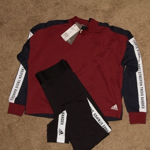 Adidas Sweater & Pant Combo ** Three Stripes
